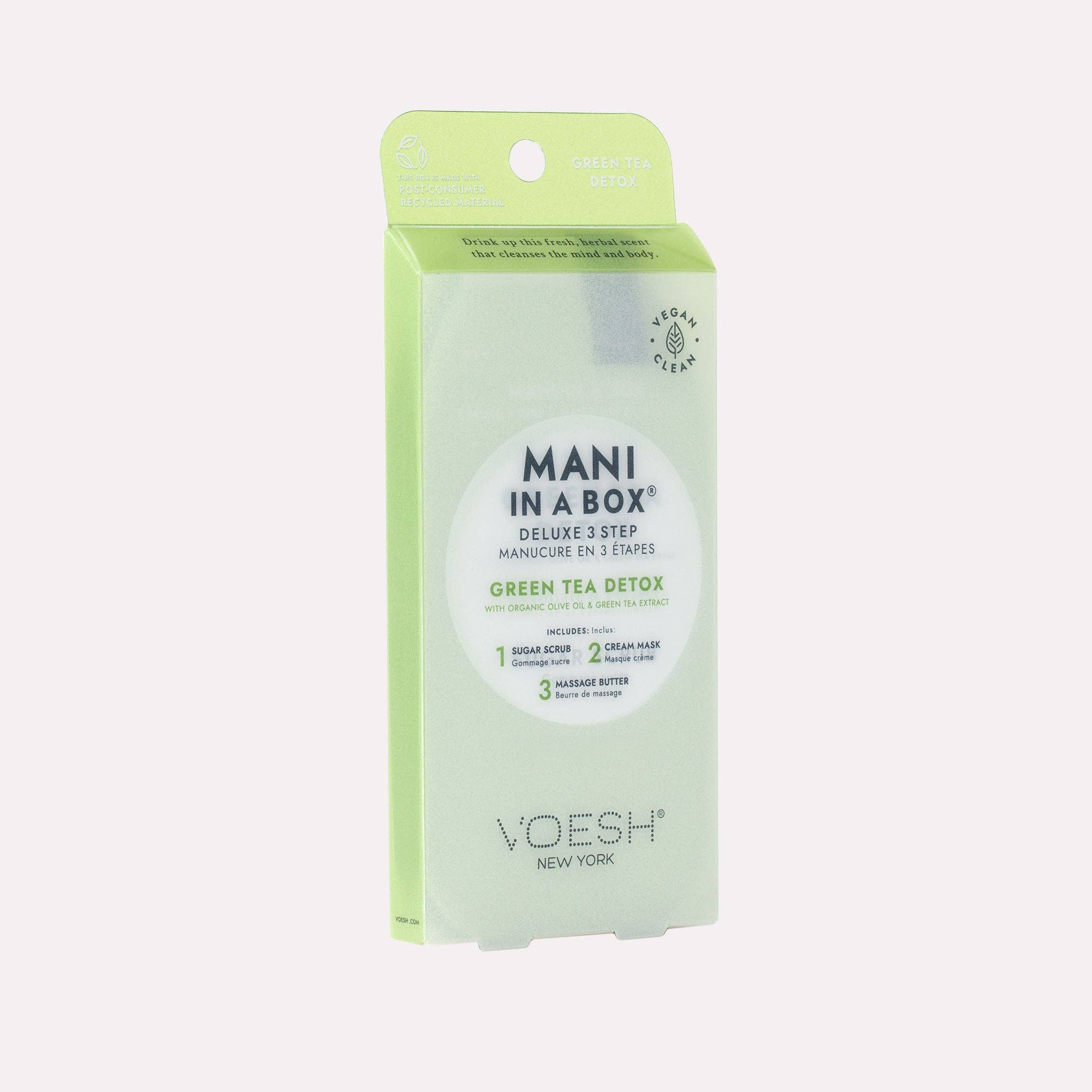 VOESH New York - Vente Sets de soins pour les ongles - Mani dans une boîte - Service supplémentaire - Thé vert