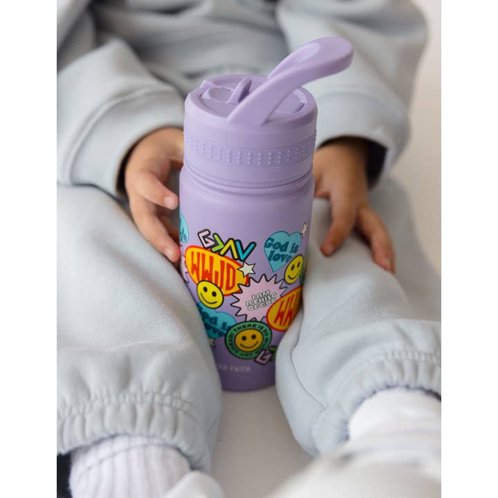 Elevated Faith - Wholesale Water Bottle - Sticker Collage Kids Water Bottle1