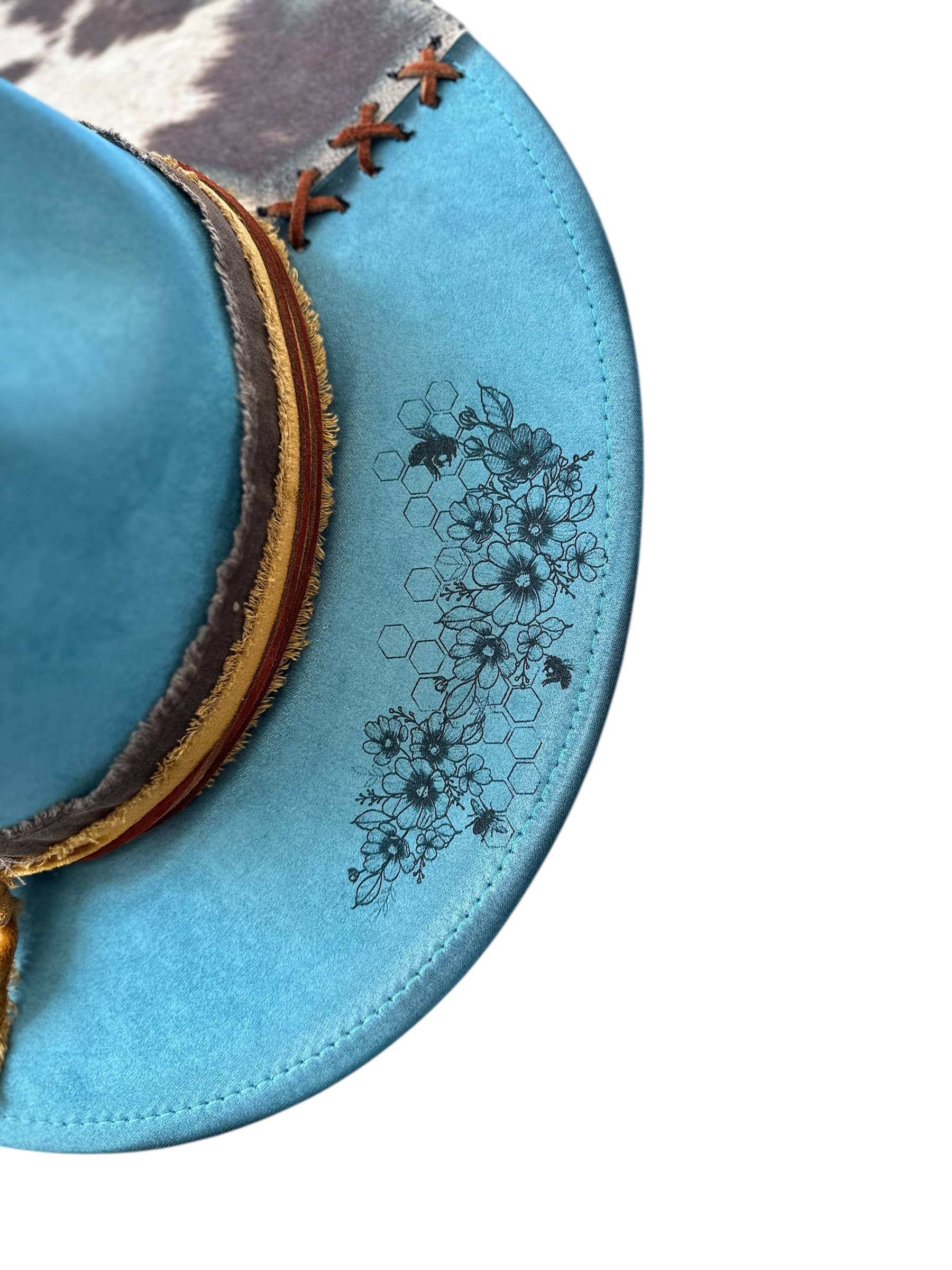 Wild Indigo - Wholesale Cowboy Hat - Women's - Cow Print Rancher Custom Hat3