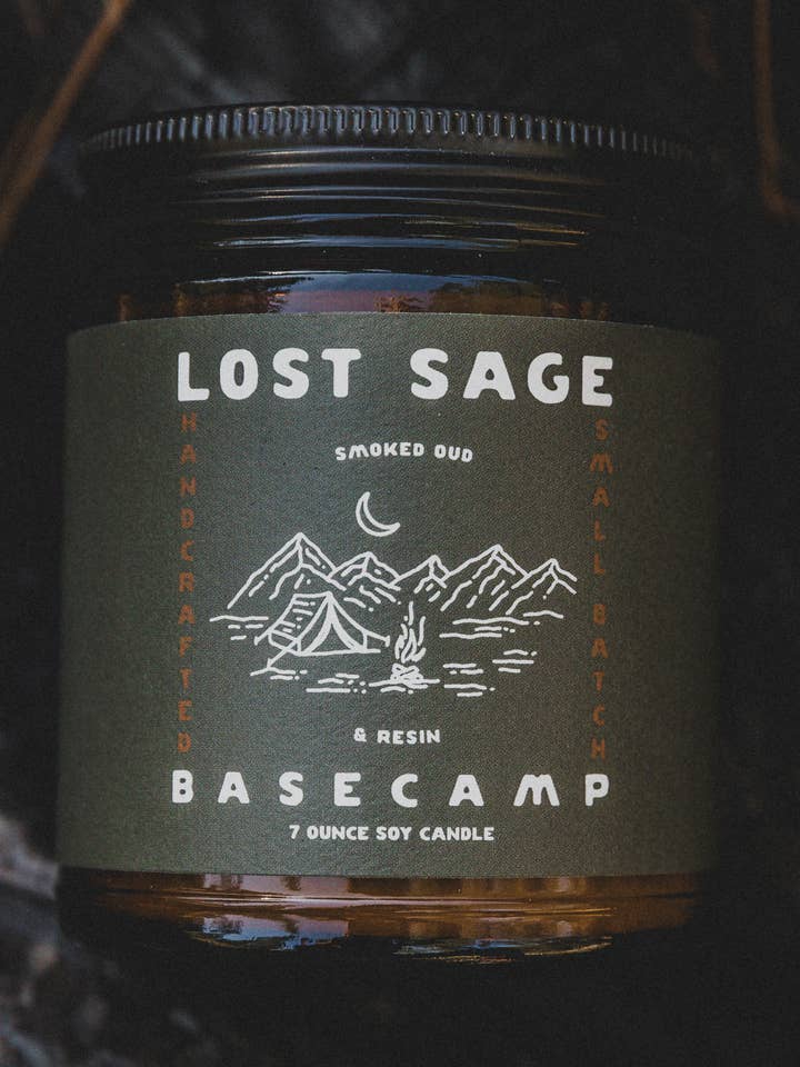 Basecamp Soy Candle for wholesale by Lost Sage