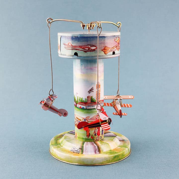 Tribal Trade GmbH - Wholesale Classic Toy - Kids - Tin toy carousel airplanes airport6