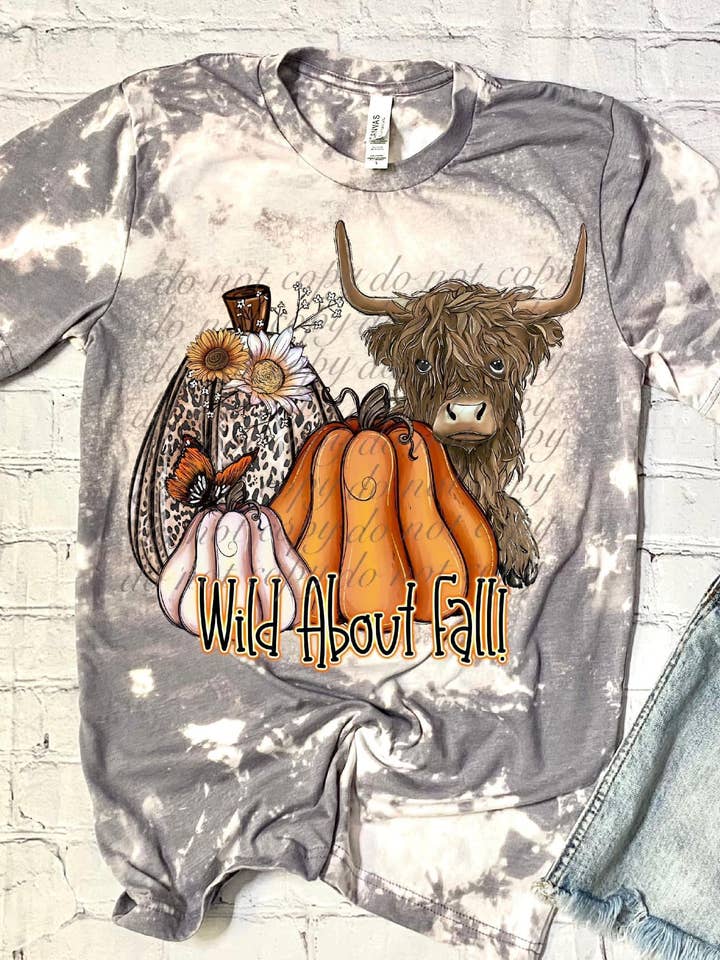 Wild About Fall Single DTF Sublimation Transfer for wholesale by Sindee’s Boutique
