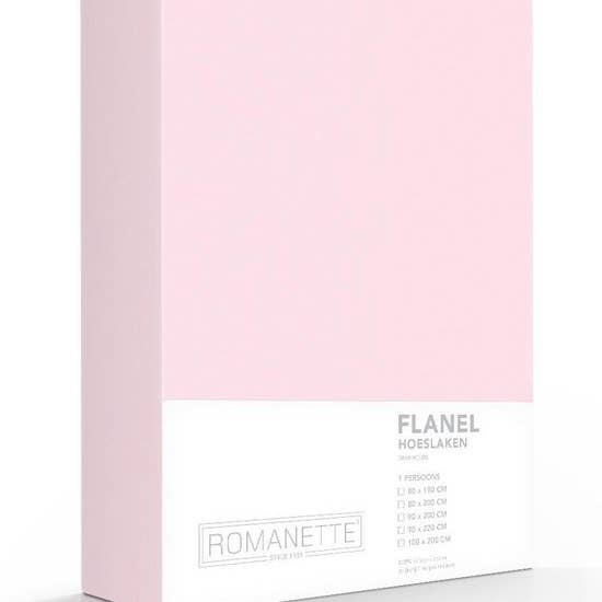 TEXTAP B.V. - Wholesale Fitted Sheet - Romanette Flannel Fitted Bedsheet Rose