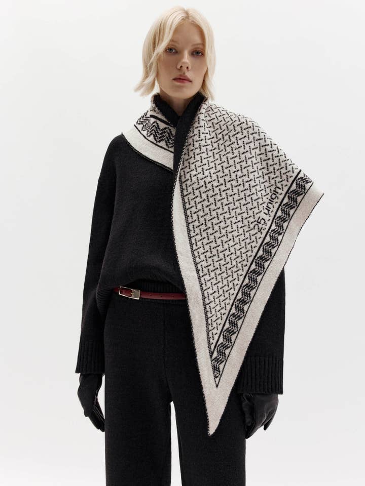 Hustka Patterned Scarf for wholesale by Nenya Fashion Limited