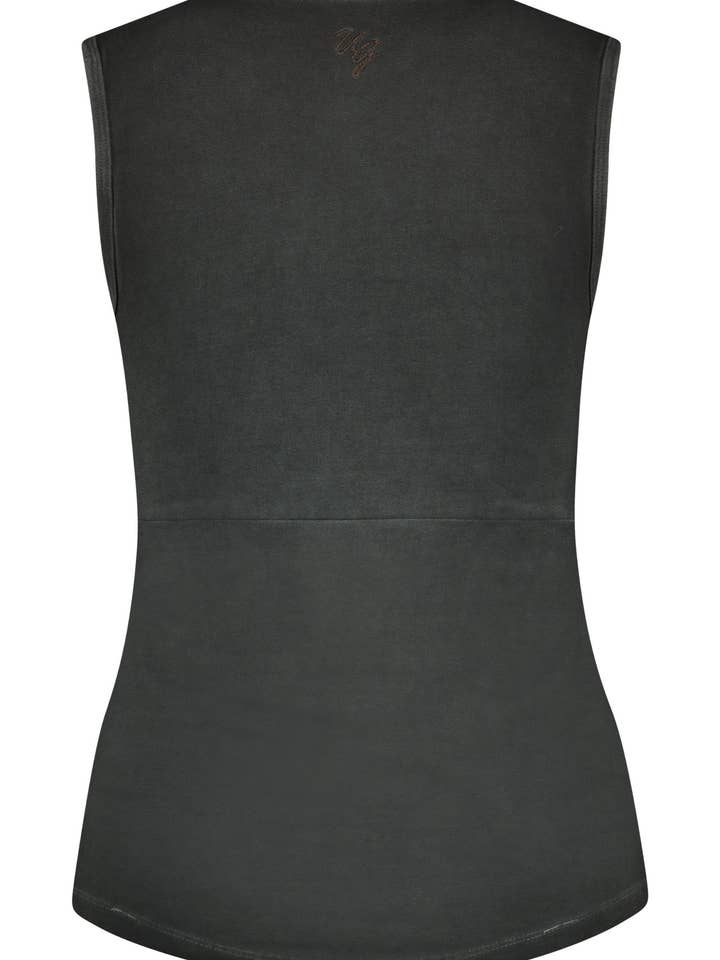 Urban Goddess - Wholesale Athletic Top - Women's - Namaste Yoga Top - Off Black4