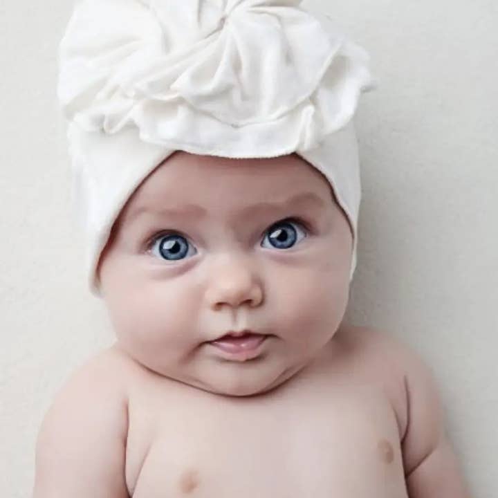 Woombie - Wholesale Newborn/Knit Hat - Baby - Cotton Flower Hats and Baba Hats, 5 colors