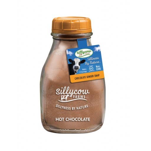 Sillycow Farms - Wholesale Hot Cocoa Mix/Kit - Chocolate Ginger Snap Hot Cocoa Mix 16.9 oz Glass Bottle