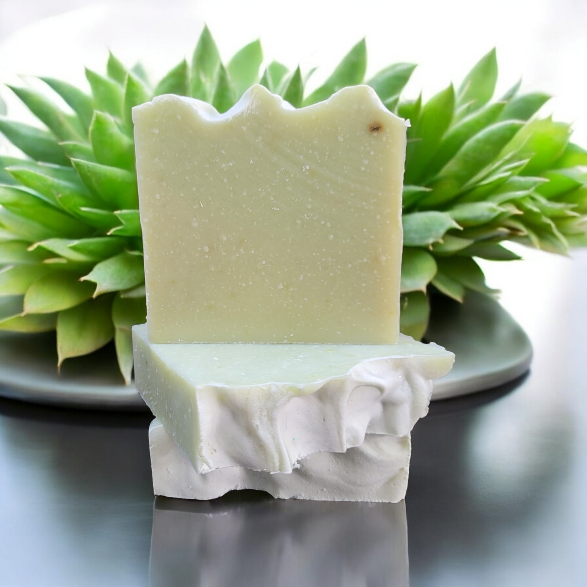 NOLA Soap Works - Wholesale Bar Soap - Ready to Label - Cool as a Cucumber - Goat Milk + Aloe Soap1