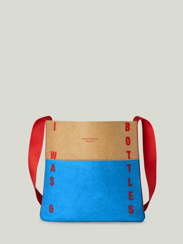 BLAUWE TWEEKLEURIGE EMMERTAS voor wholesale door Regenesi