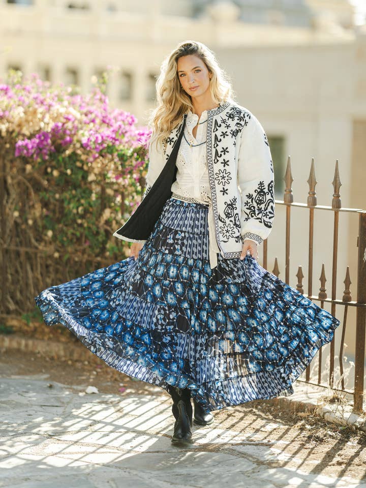 JUPE DALIA BLEUE pour la vente par Piti Cuiti