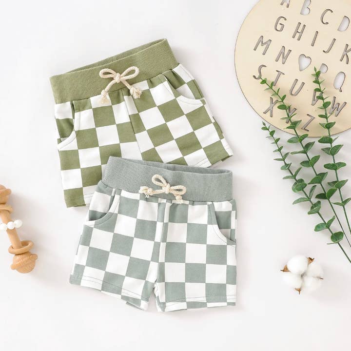 Boho + Babe - Wholesale Shorts - Baby - Checkerboard Shorties7