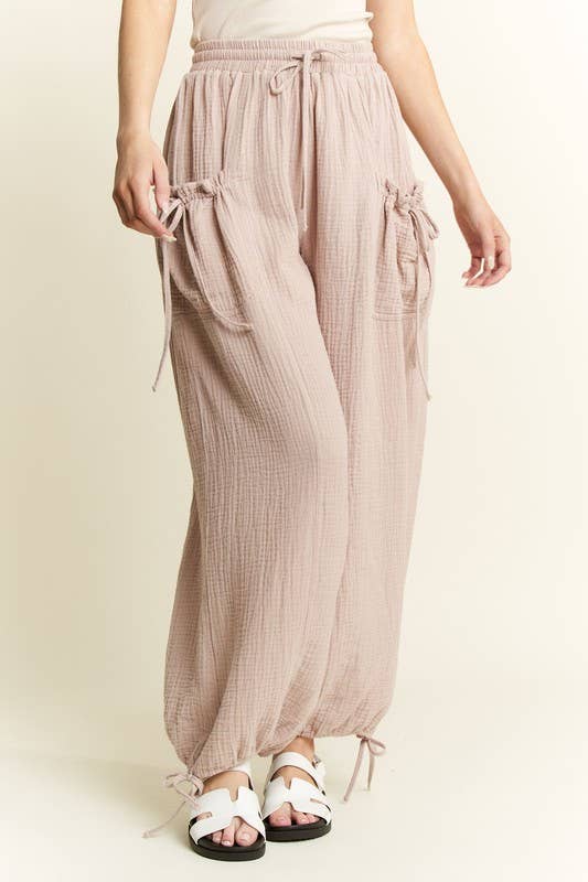 JADE BY JANE – wholesale Lounge Sweatpants/jogging bottoms – Women's – PLUS SIZE VINTAGE GAUZE JOGGER PANTS15