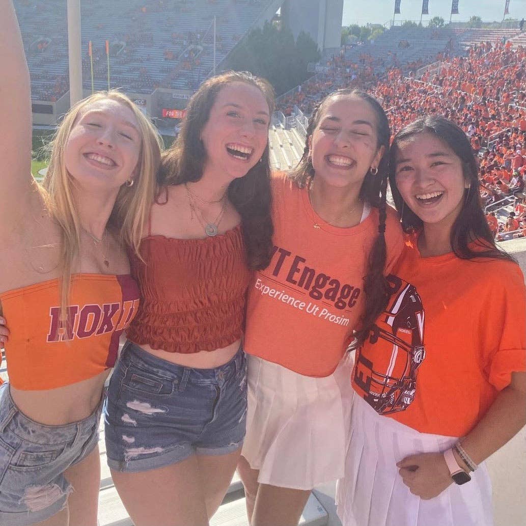 Lojo Collegiate Apparel – Engroshandel Sportstop – til kvinder – Virginia Tech Hokies To-tone Tube Top9