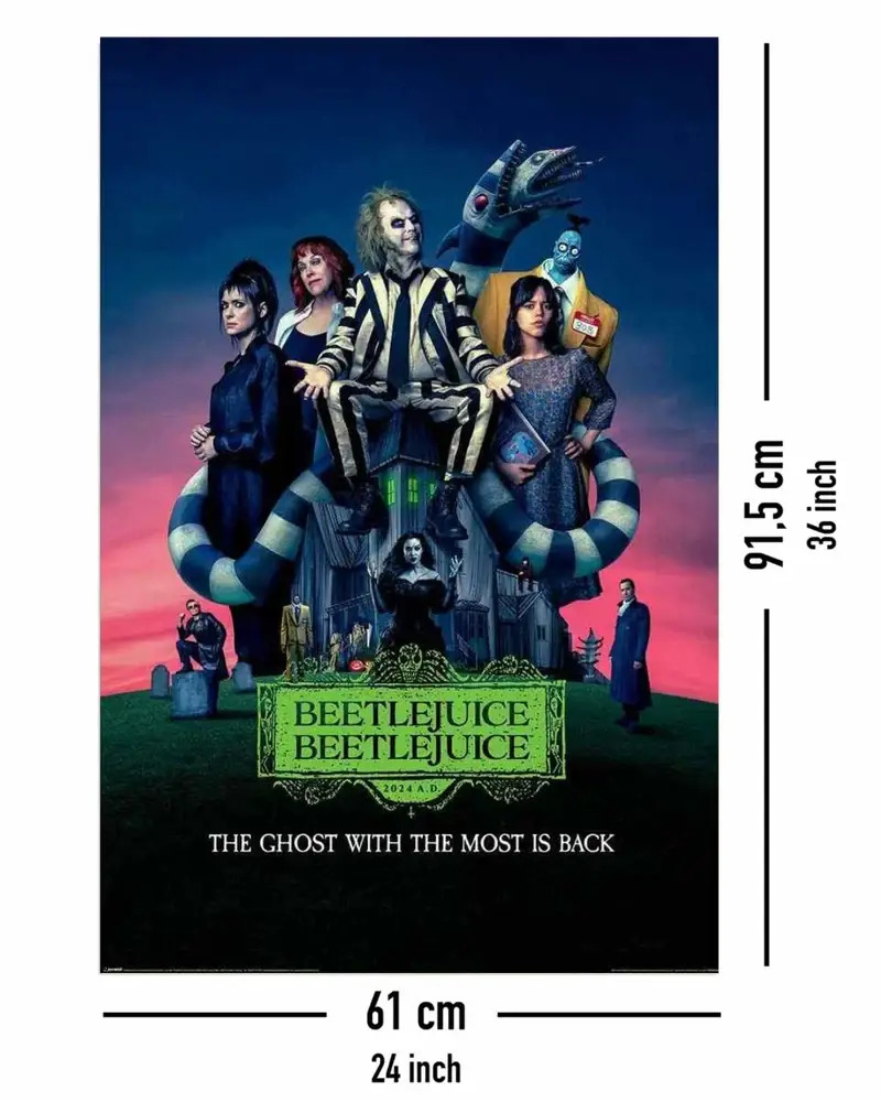 Close Up GmbH - Wholesale Poster - Beetlejuice 2 Poster Movie Poster 61 cm x 91.5 cm3