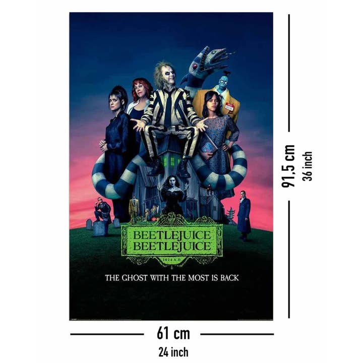 Close Up GmbH - Wholesale Poster - Beetlejuice 2 Poster Movie Poster 61 cm x 91.5 cm3