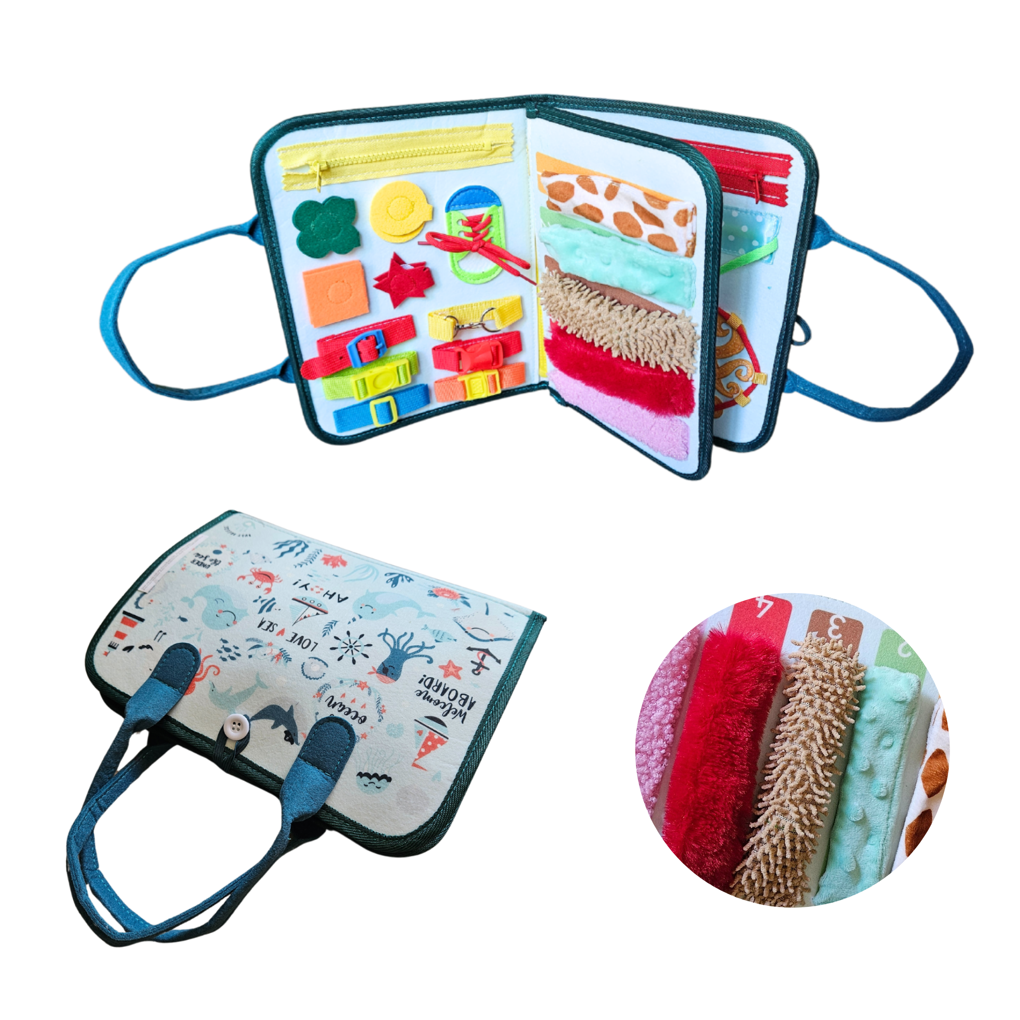 Breeze Essence Inc. - Wholesale Toy Set - Kids - Busy Board- Under the Sea3