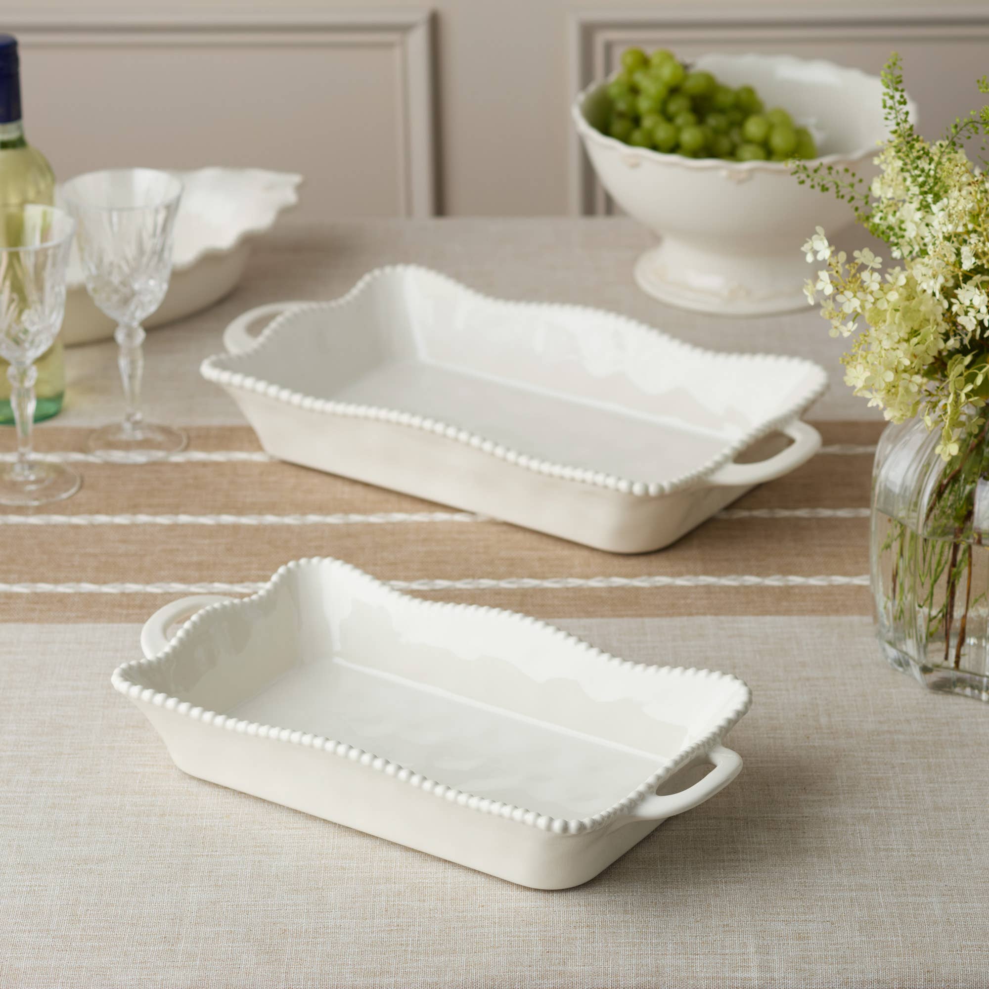 Certified International - Wholesale Baking Dish - Perlette Cream Large Rectagular Baker 16in x 10.25in1