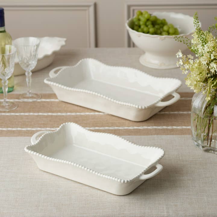 Certified International - Wholesale Baking Dish - Perlette Cream Medium Rectagular Baker 14in x 8.75in1