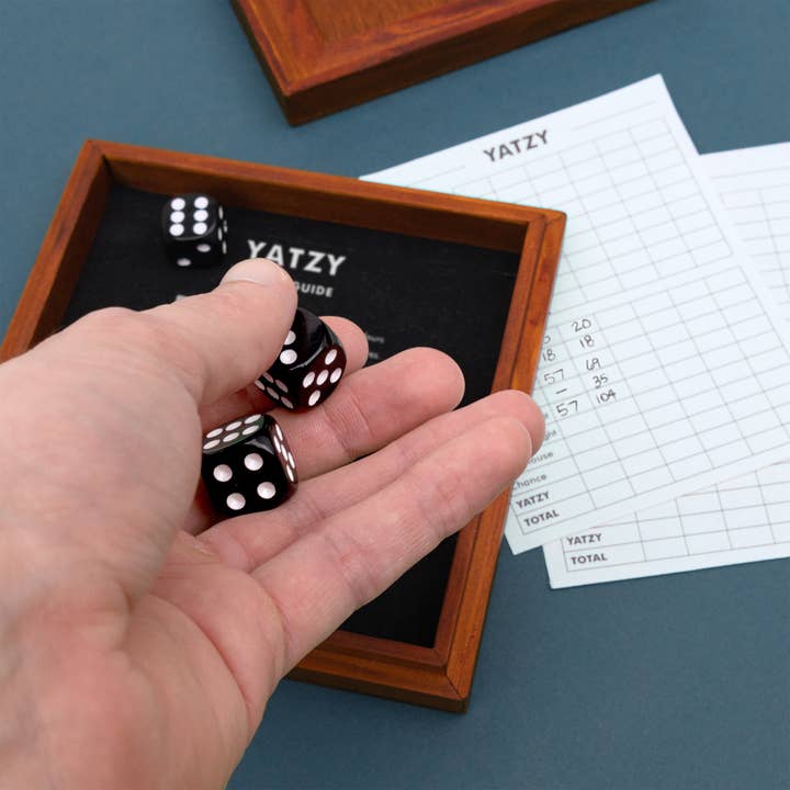 SUCK UK Ltd - USA - Wholesale Board Game - Yatzy - Wooden Game