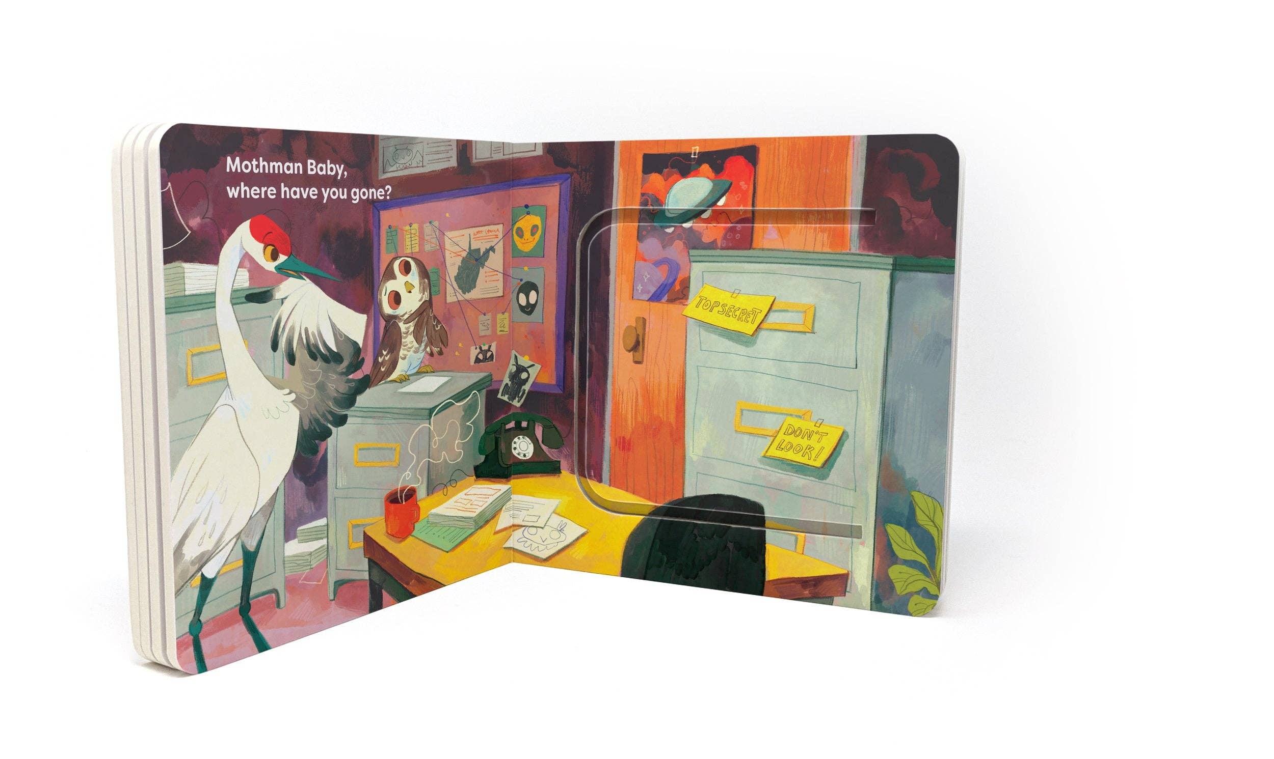 Hazy Dell Press - Wholesale Baby & Toddler Book (0-2) - Mothman Baby!: A Hazy Dell Flap Book3