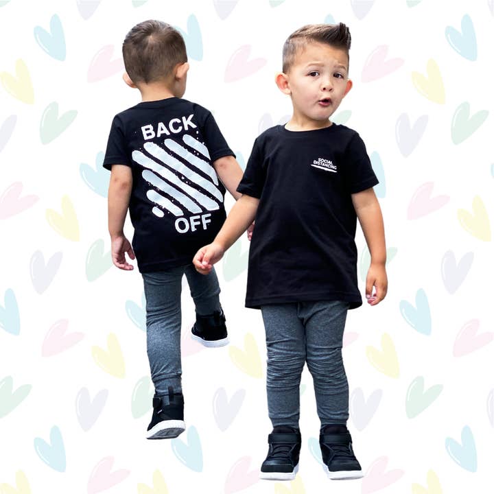 Family Matching Trendy Back Off T-Shirt for wholesale by Milk N Babble