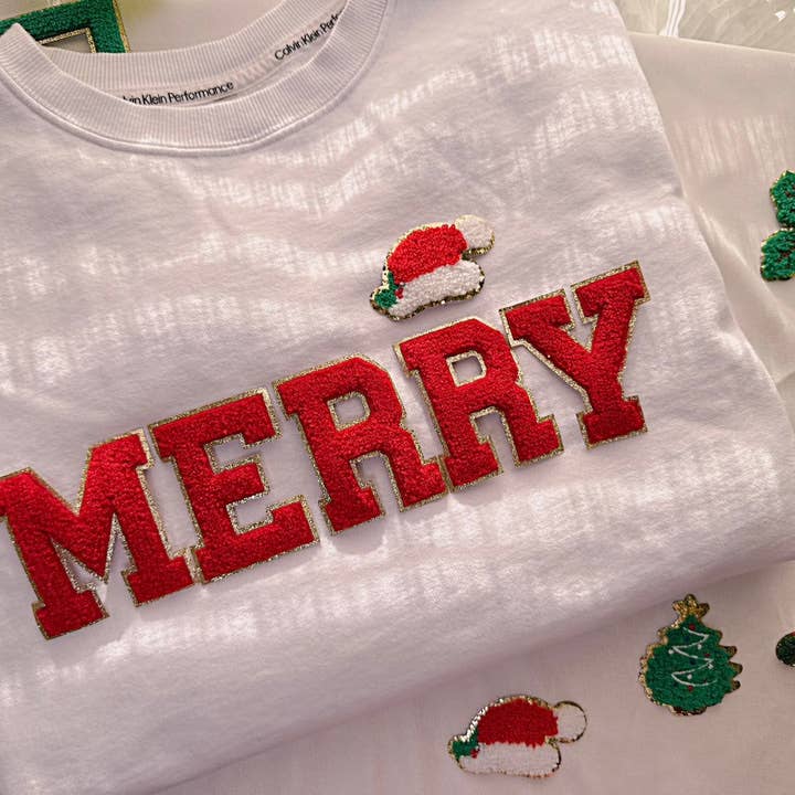 3 inch Iron on letters, Red, Chenille Letters, varsity for wholesale by Chicbaby LLC