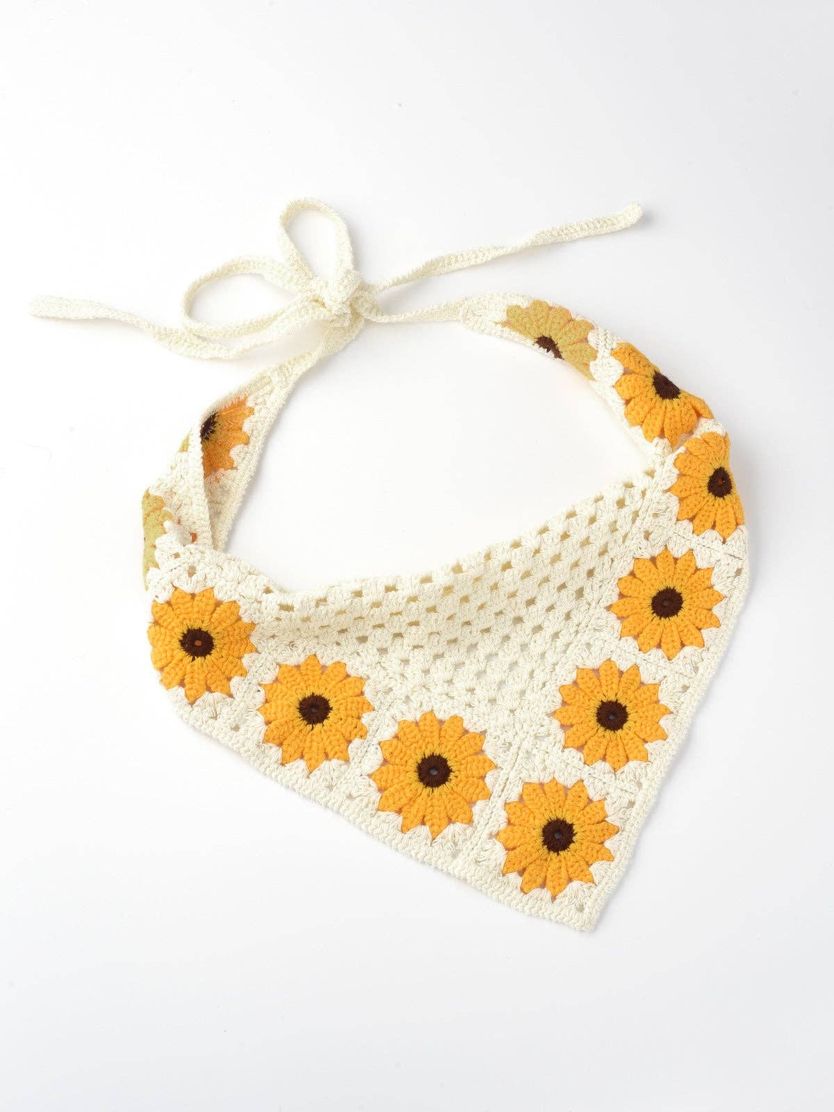 Funkyrel® Atzbranding Limited – wholesale Pannband - Dam – Virkad Hårband Solros Svamp4