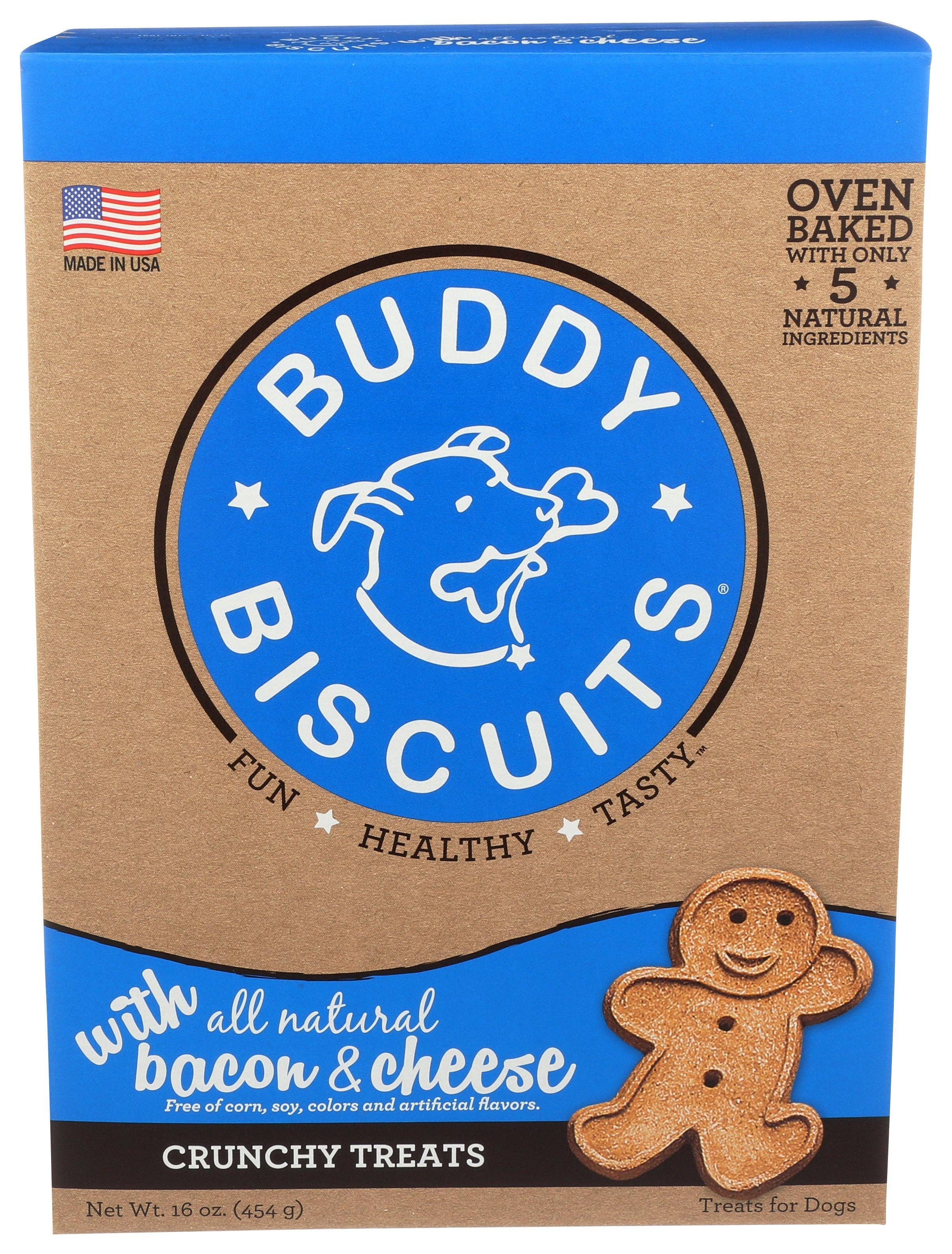 Everyday Supply Co - Wholesale Pet Biscuit - Dog - BUDDY BISCUITS DOG BISCUIT BACON & CHSE - Case of 60