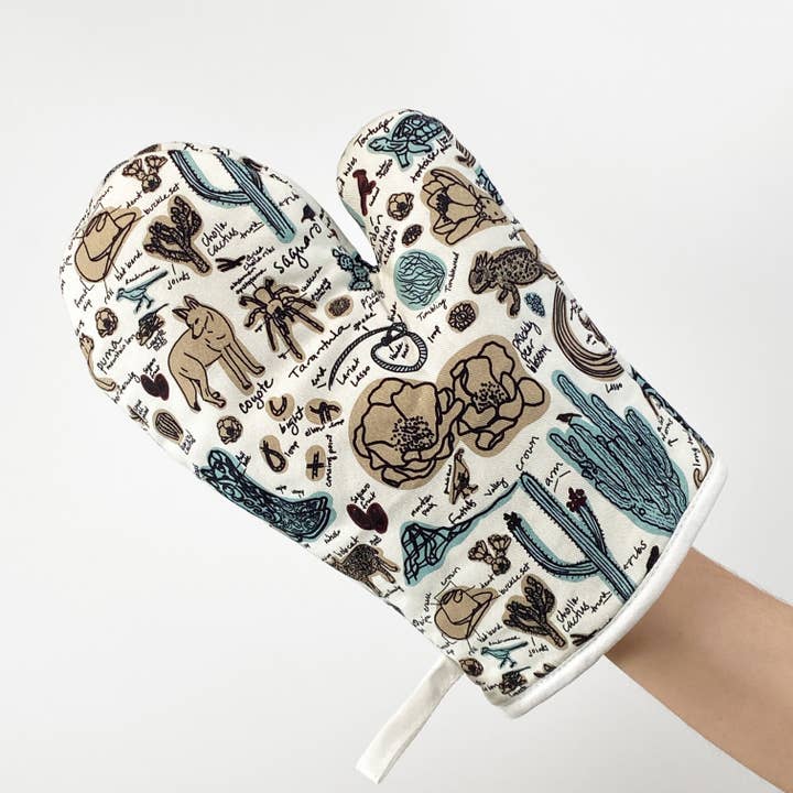 Cher the Fire - Wholesale Oven Mitt/Pot Holder - Cotton Oven Mitt - Desert Sketchbook1