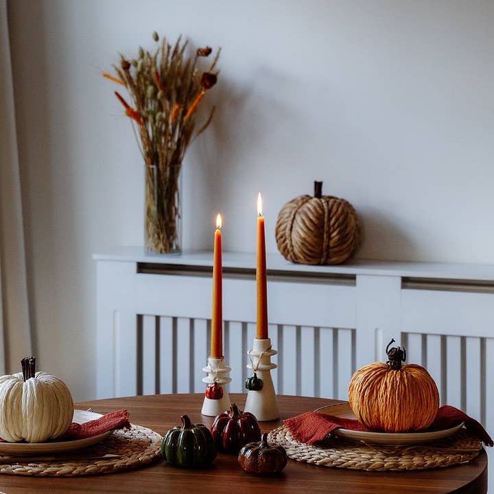 We Love Seasons EU - Wholesale Decorative Tabletop Object - Small Cream Paper Pumpkin1