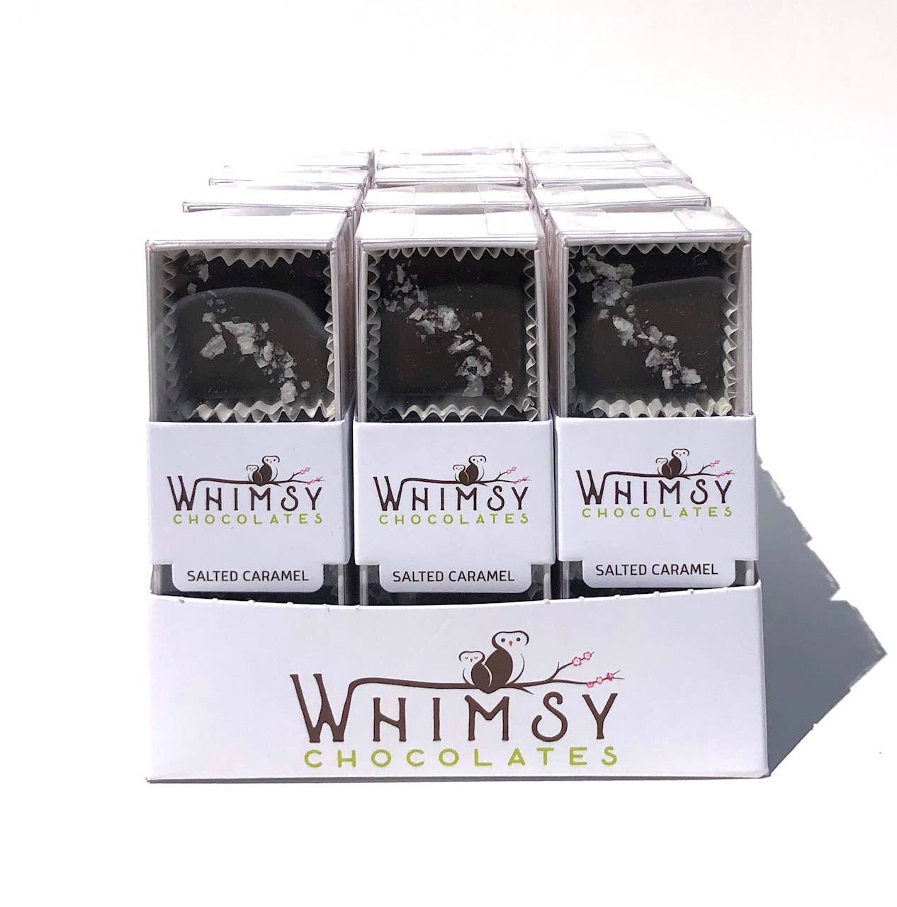 Whimsy Chocolates - Wholesale Chocolate Box - Dark Salted Caramel- 3pc1
