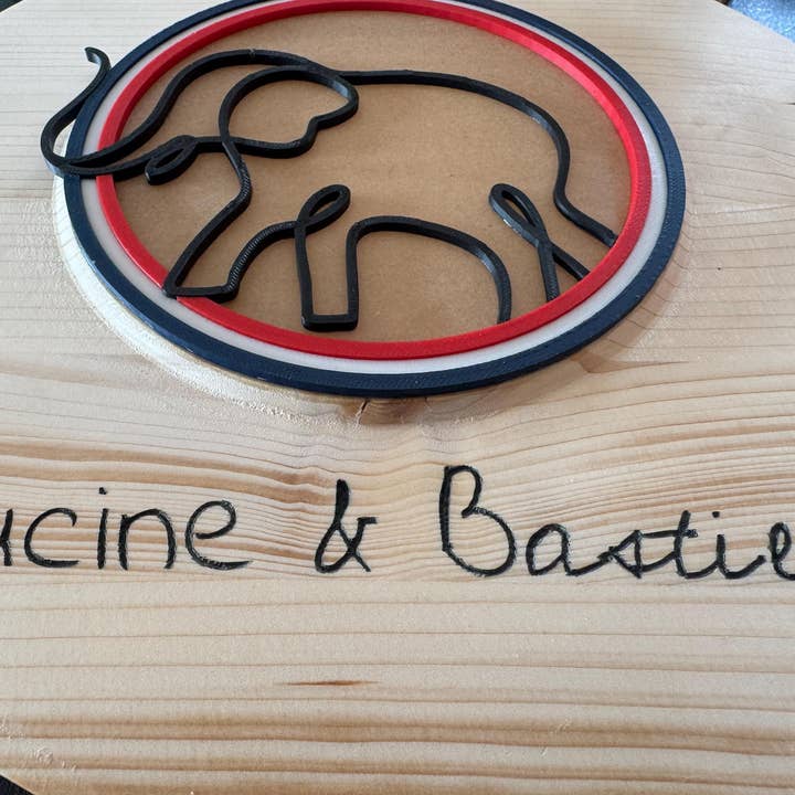 Lucine & Bastien - Wholesale Wall Sign - Custom Handmade Indoor Neon Sign - Wood and Bioplastic Design5