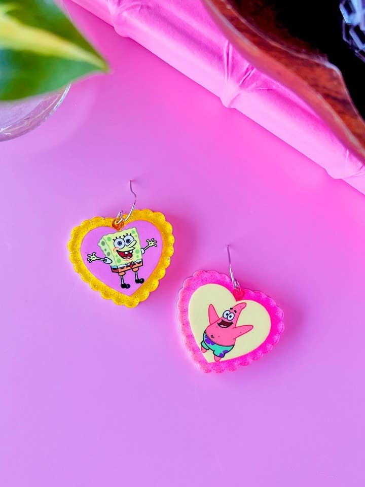 Bob & Rick Best Friend Earrings for wholesale by Victoria Essie Studio