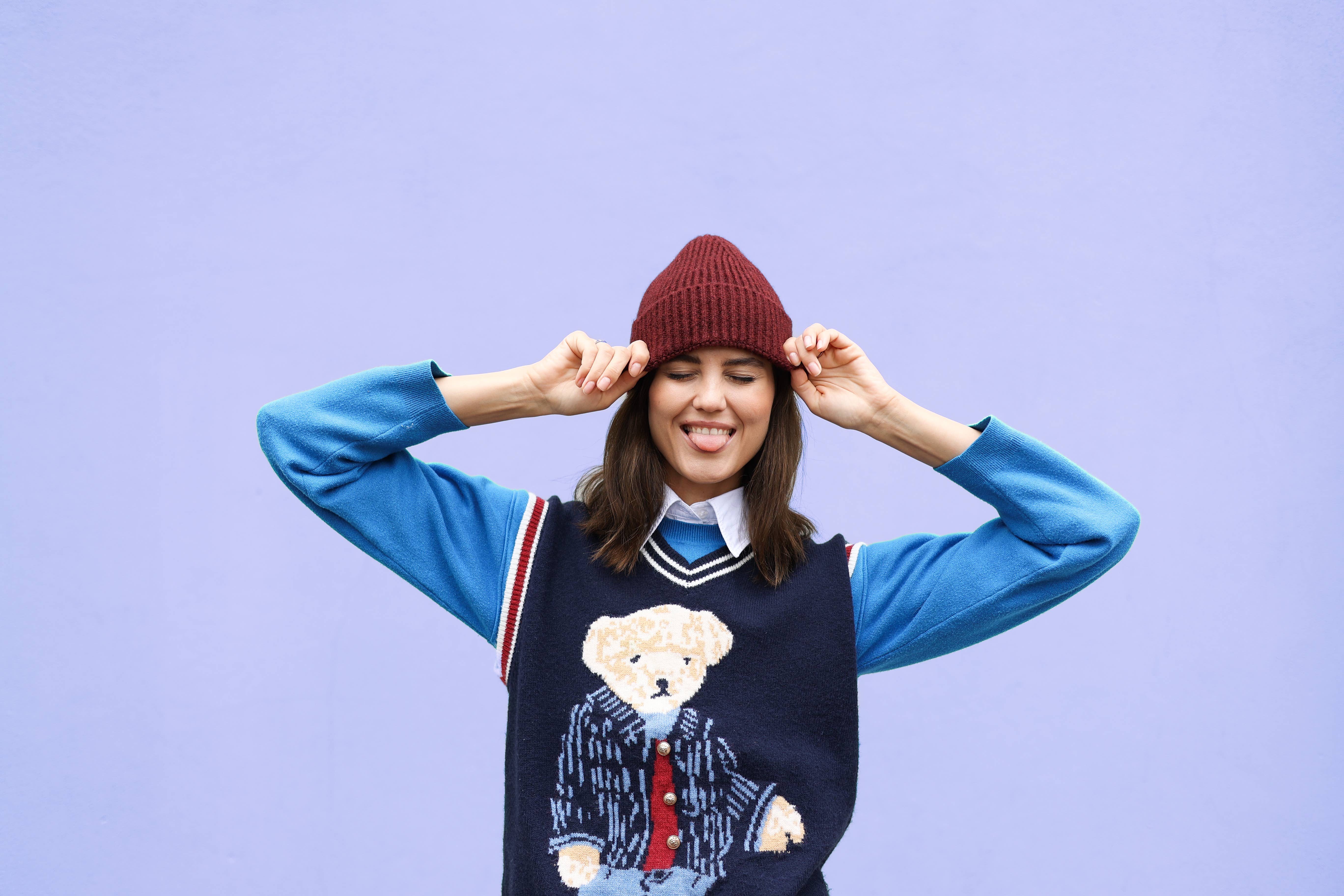 KLUE - Wholesale Beanie - Dames - Klue zachte muts | bordeaux4