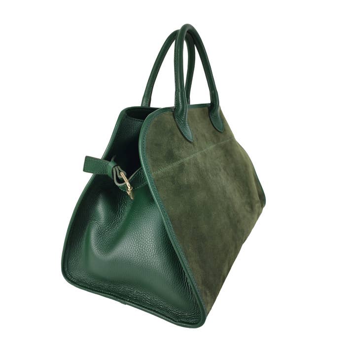 Florence Leather - Wholesale Shoulder Bag - Women's - Suede and leather bag