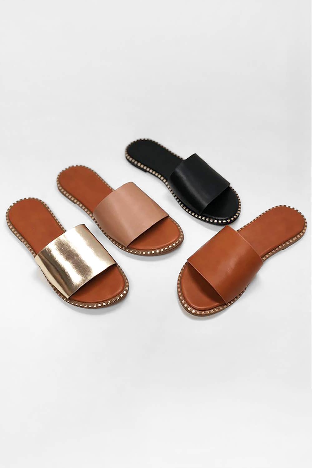 CCOCCI - Wholesale Sandals - Women's - MICAH METAL TIP EMBELLISHED EDGE SOLE SANDAL12