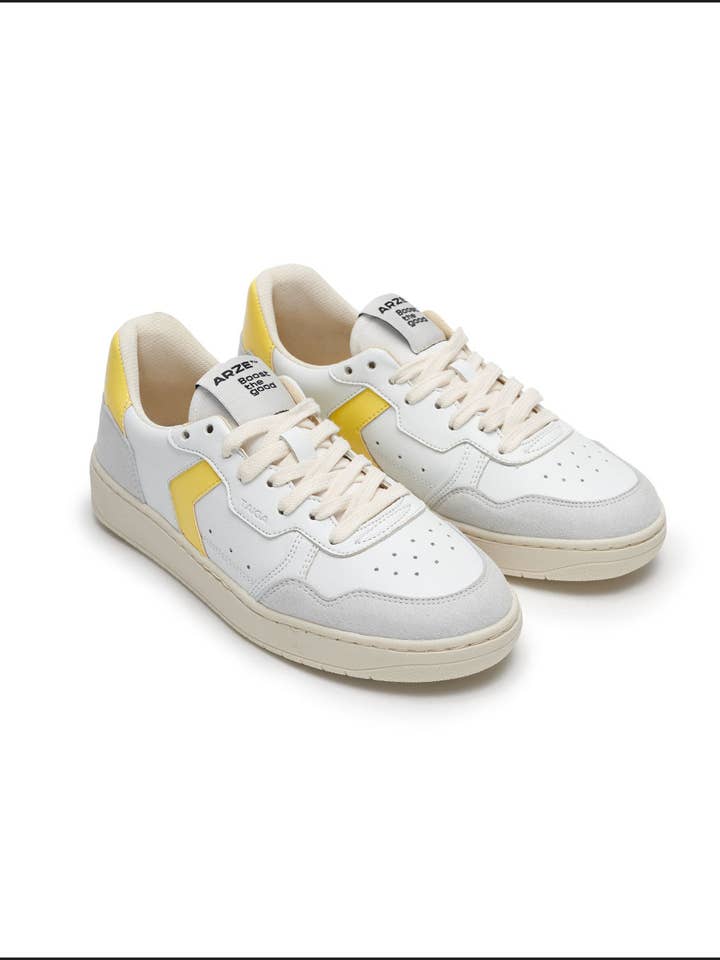 ARZE™ - Vente Baskets tendance – femme - TAIGA YELLOW - Baskets écoresponsables ARZE™2