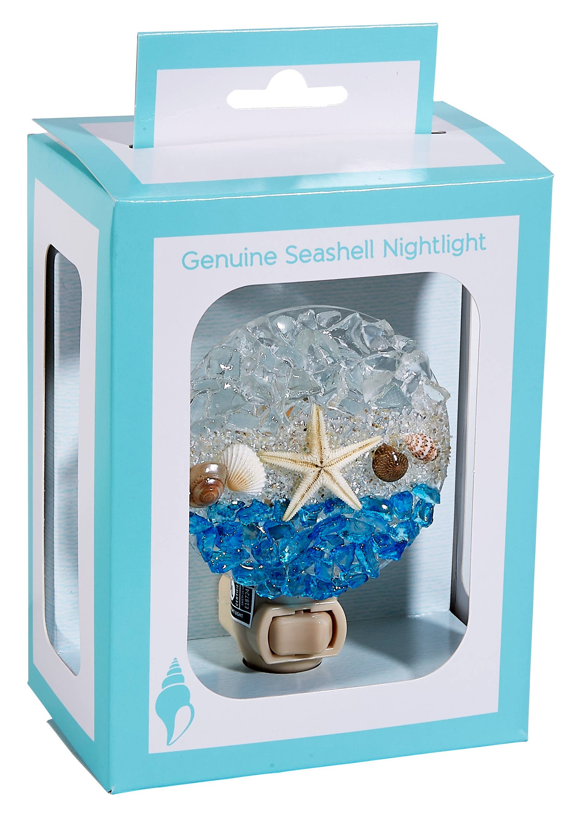 HS Seashells - Wholesale Night Light - Sea, Sand, & Sky Round LED Boxed Night Light1