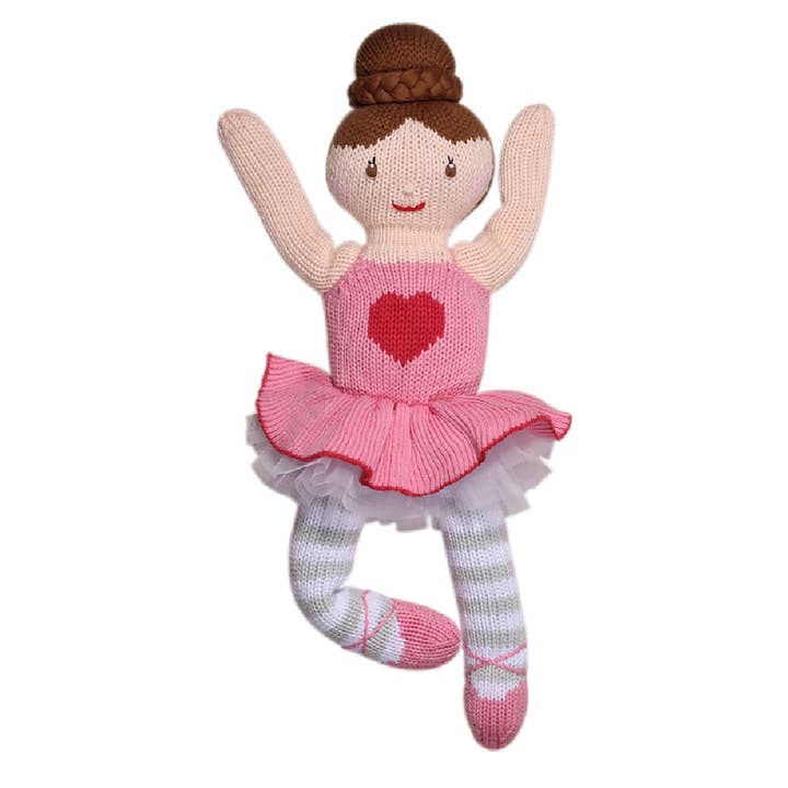 Eva the Ballerina Knit Doll for wholesale by Petit Ami & Zubels