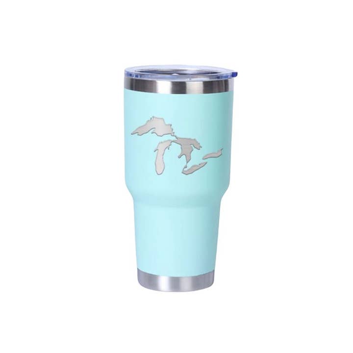 My State Designs - Wholesale Insulated Mug/Tumbler - IT8- Tumbler 30oz: Great Lakes Mint 0