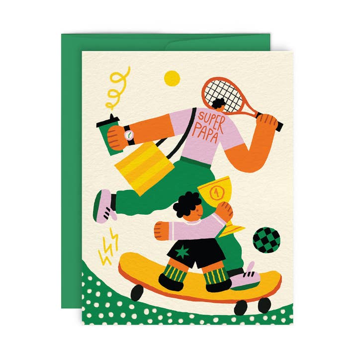 SUPER PAPA — Biglietto di auguri per la vendita all'ingrosso da parte di Paperole