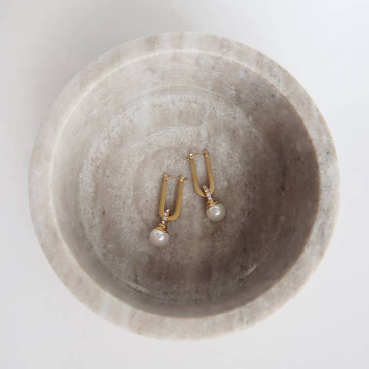 JESSA Jewelry - Wholesale Hoop Earrings - Liliana Hoops | Pearl Drop Hoops