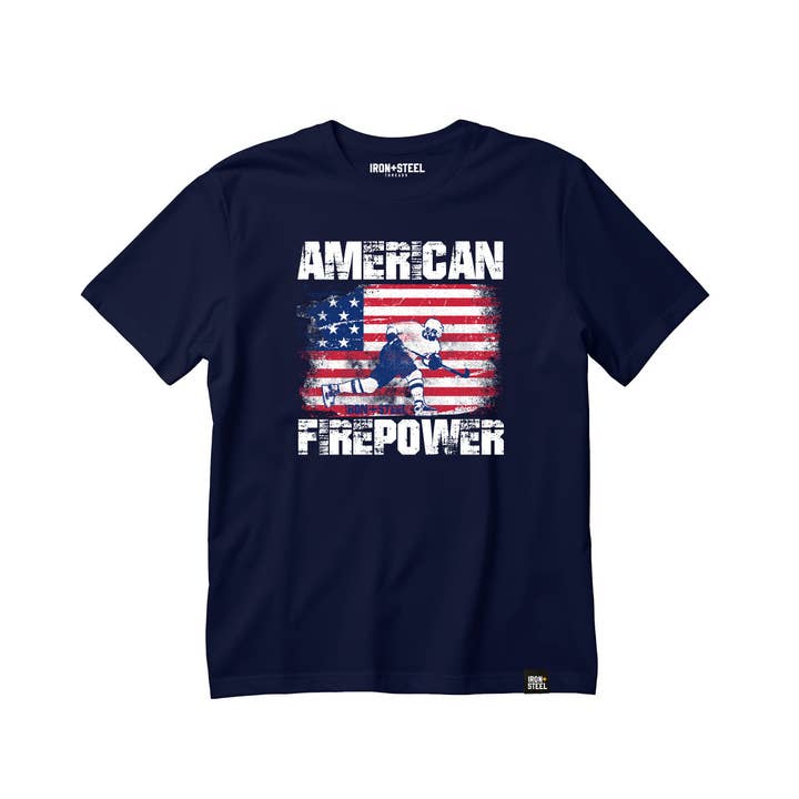 American Fire Power Lightweight Tee for wholesale by Iron+Steel Hockey
