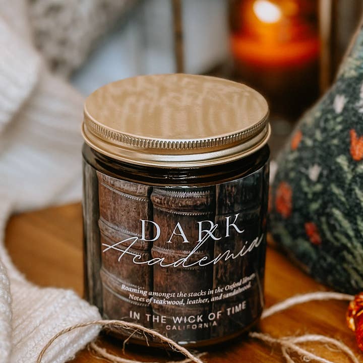 In the Wick of Time - Wholesale Jar/Filled Candle - Dark Academia Candle4
