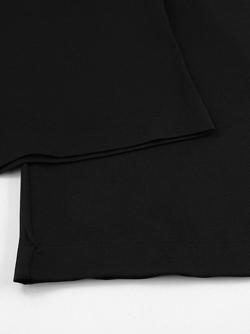 BLACK Wide-Leg High-Waist Pants for wholesale on Faire7