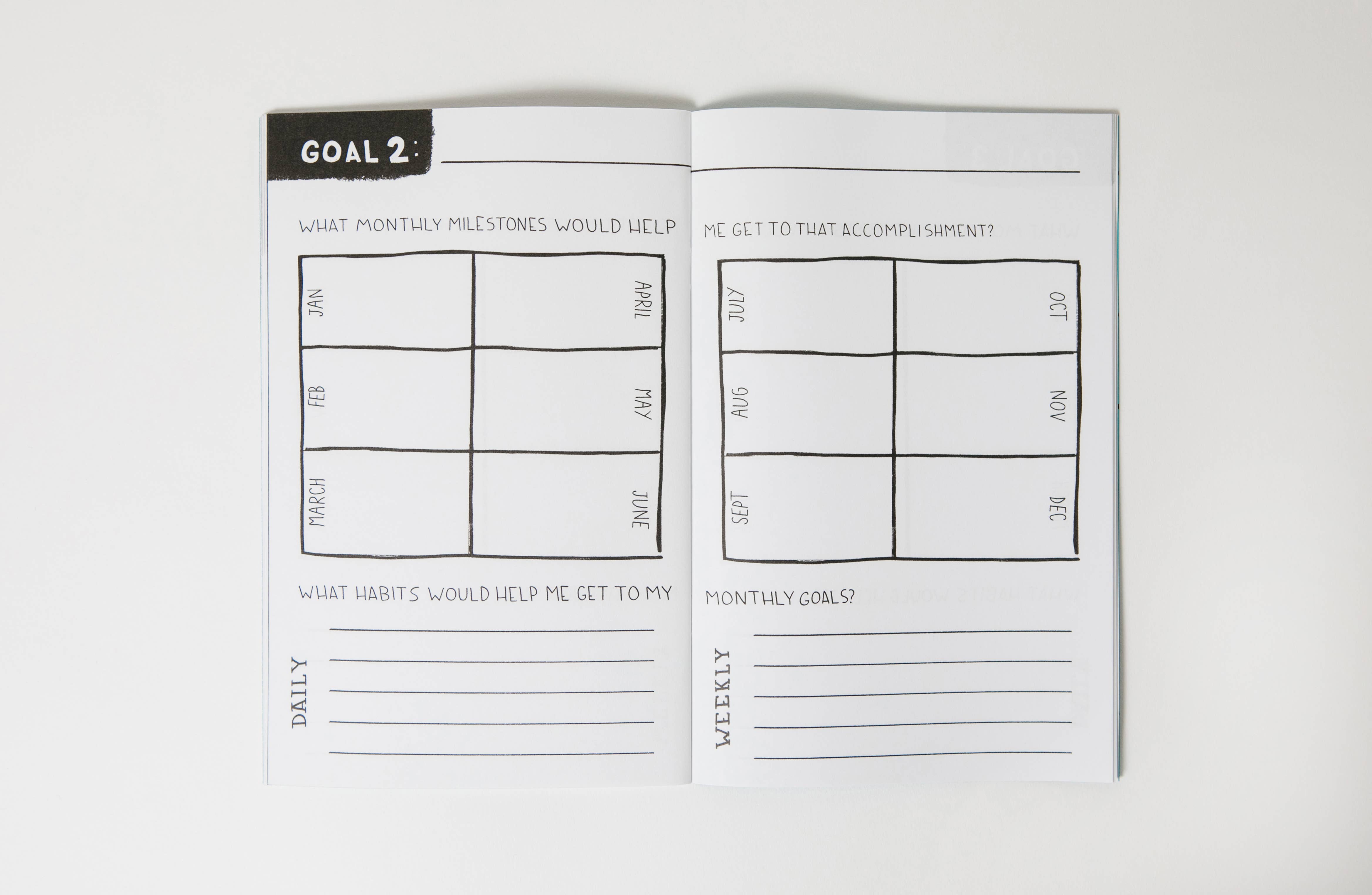 Free Period Press - Wholesale Journal/Diary - The Look Back Plan Ahead Workbook: Reflection & Goal-Setting3