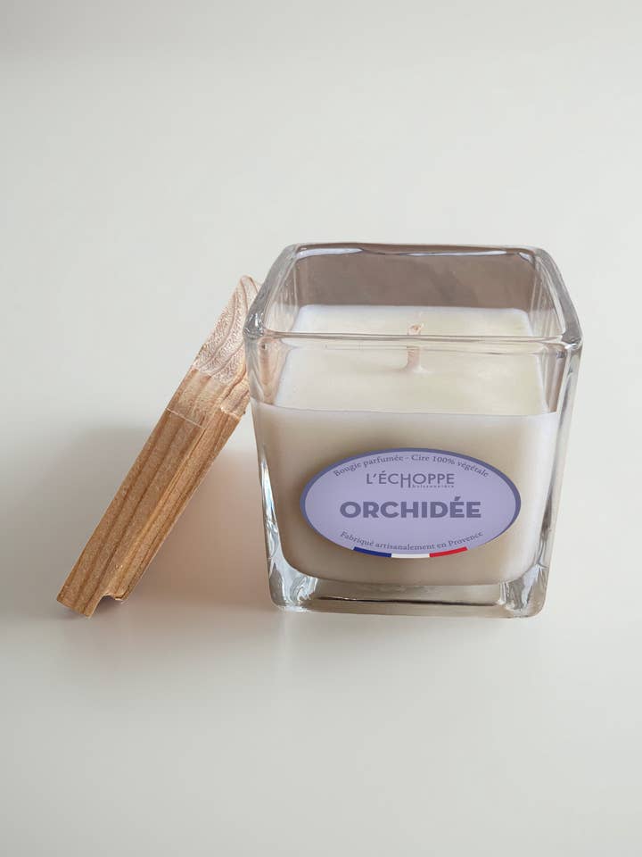 Orchid - Scented candle 85g for wholesale by L'Échoppe Buissonnière