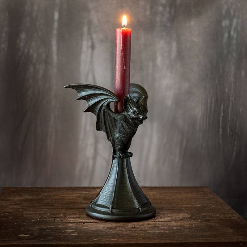 Pacific Trading - Wholesale Candle Holder - Vespertilio Haunted Mansion Bat Candle Holder6