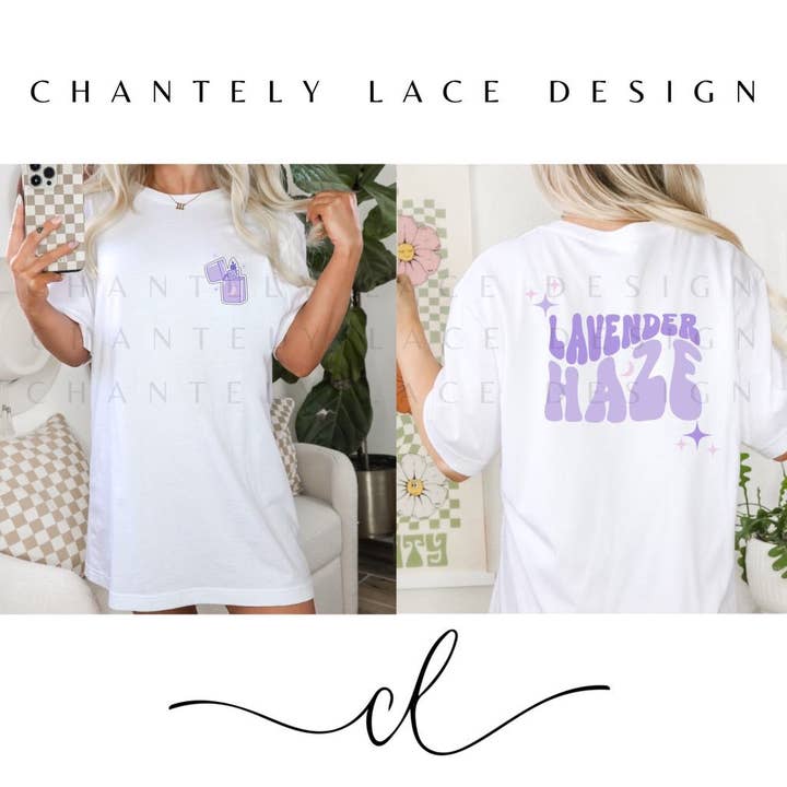 Taylor Swift Comfort Colors Grafik-T-Shirt mit Lavender Haze für den Großhandel von Chantely Lace