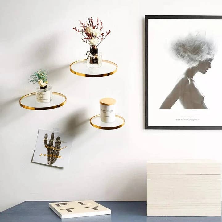 Kiyo Home – wholesale Vägghylla – Glas hängande hylla